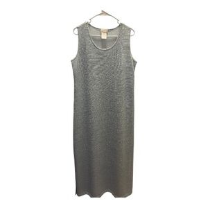 Coldwater Creek Shimmering Gray Midi Dress